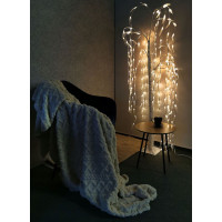 Vánoční LED březový stromek s lístky - 180 cm - 240 LED
