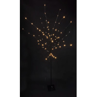 Vánoční LED stromek černý - 150 cm - 96 LED
