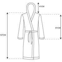 Pánský župan TEDDY - šedý