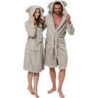 Pánský župan TEDDY - šedý