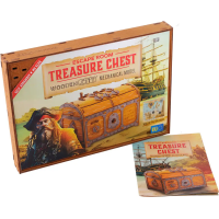 WOODEN CITY 3D dřevěné puzzle Escape room: Truhla s pokladem 165 dílků
