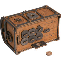 WOODEN CITY 3D dřevěné puzzle Escape room: Truhla s pokladem 165 dílků