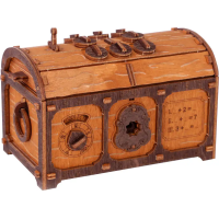 WOODEN CITY 3D dřevěné puzzle Escape room: Truhla s pokladem 165 dílků