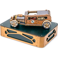 WOODEN CITY 3D puzzle Automobil Hot Rod Limitovaná edice 142 dílů