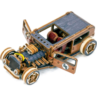 WOODEN CITY 3D puzzle Automobil Hot Rod Limitovaná edice 142 dílů