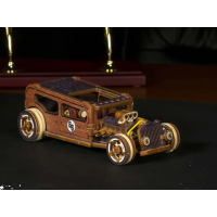 WOODEN CITY 3D puzzle Automobil Hot Rod Limitovaná edice 142 dílů