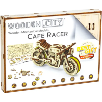 WOODEN CITY 3D puzzle Motorka Café Racer 85 dílů