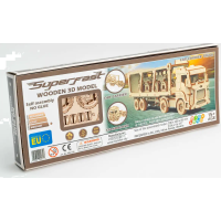 WOODEN CITY 3D puzzle Superfast Car Carrier Truck