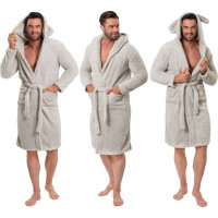 Pánský župan TEDDY - šedý