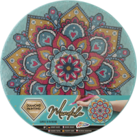 GRAFIX Diamantové malování na rámu Mandala tyrkysová 30cm