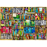 WOODEN CITY Dřevěné puzzle Knihovna 2v1, 4000 dílků
