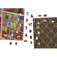 WOODEN CITY Dřevěné puzzle Přání v knihkupectví 2v1, 4000 dílků