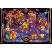 WOODEN CITY Dřevěné puzzle Zvěrokruh 2v1, 4000 dílků WOODEN CITY Dřevěné puzzle Zvěrokruh 2v1, 4000 dílků