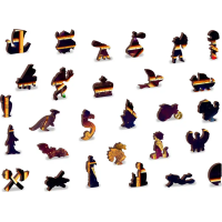 WOODEN CITY Dřevěné puzzle Zvěrokruh 2v1, 4000 dílků