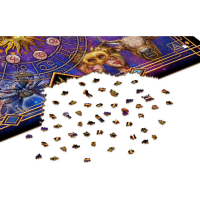 WOODEN CITY Dřevěné puzzle Zvěrokruh 2v1, 4000 dílků