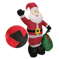 Nafukovací Santa Claus s dárky a osvětlením - 180 cm
