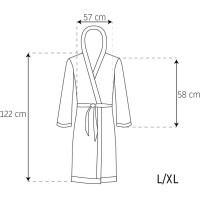 Dámský župan SAMANTHA - krémově bílý