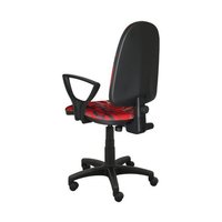 Dětská otočná židle BRENDA - TEXT červená