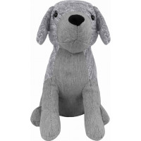 Zarážka do dveří CALM DOG 23 cm - Pejsek - šedý