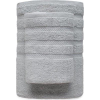 Bavlněný ručník EVA - 70x140 cm - 450g/m2 - světle šedý
