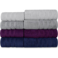 Bavlněný ručník EVA - 70x140 cm - 450g/m2 - tmavě fialový