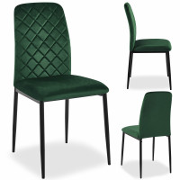 Jídelní židle MAVERIK VELVET - tmavě zelená