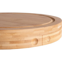 Bambusové prkénko na sýry s příslušenstvím ANDRA 25 cm