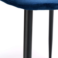 Jídelní židle DOVER VELVET - tmavě modrá