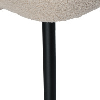 Křeslo HAMPTON TEDDY bouclé - béžové