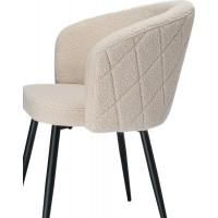 Křeslo HAMPTON TEDDY bouclé - béžové