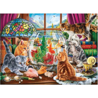 ANATOLIAN Puzzle Koťata a akvárium 1000 dílků