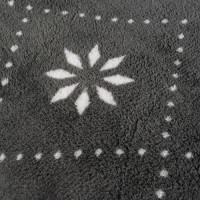 Vánoční deka 160x200 cm + 2 ks povlaků na polštář - norský vzor - šedá