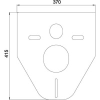 WC komplet pro sádrokarton s příslušenstvím - WC 35,5x52,5 cm