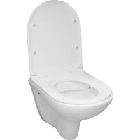 Závěsné RIMLESS WC - 53x35,5x36 cm + duroplast sedátko SLIM