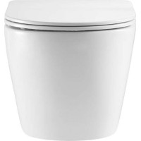 Závěsné kapotované WC Smart Flush RIMLESS - 49,5x36x37 cm + duroplast sedátko SLIM