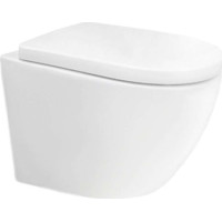 Závěsné kapotované WC Smart Flush RIMLESS - 49,5x36x37 cm + duroplast sedátko