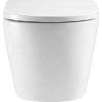 Závěsné kapotované WC Smart Flush RIMLESS - 49,5x36x37 cm + duroplast sedátko