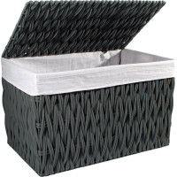 Kufr na prádlo MERIDA - grafitový - velikost L 76x46x46 cm