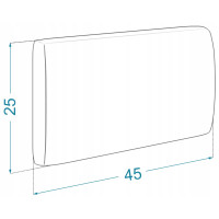 Čalouněný panel na zeď TRINITY - 45x25 cm (více barev)