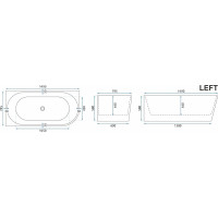 Rohová akrylátová vana REA SYDNEY BELLANTO 149x74.5 cm - levá - bílá
