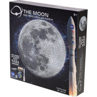 Kulaté puzzle Nasa: Měsíc 500 dílků