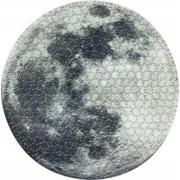 Kulaté puzzle Nasa: Měsíc 500 dílků