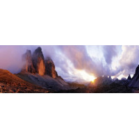 HEYE Panoramatické puzzle Tre Cime, Dolomity, Itálie 1000 dílků