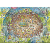 HEYE Puzzle Šílená ZOO: Kosmický pavilon 1000 dílků