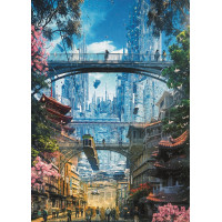 HEYE Puzzle Future Cities: Obchodní okrsek 1000 dílků