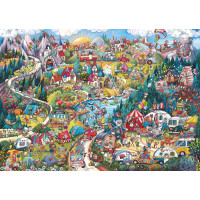 HEYE Puzzle Jeďte tábořit! 2000 dílků