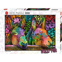 HEYE Puzzle Jolly Pets: Oslí láska 1000 dílků