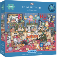 GIBSONS Puzzle Kočičí svátky 1000 dílků