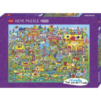 HEYE Puzzle Pens are my Friends: Doodle Village 1000 dílků