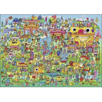 HEYE Puzzle Pens are my Friends: Doodle Village 1000 dílků
